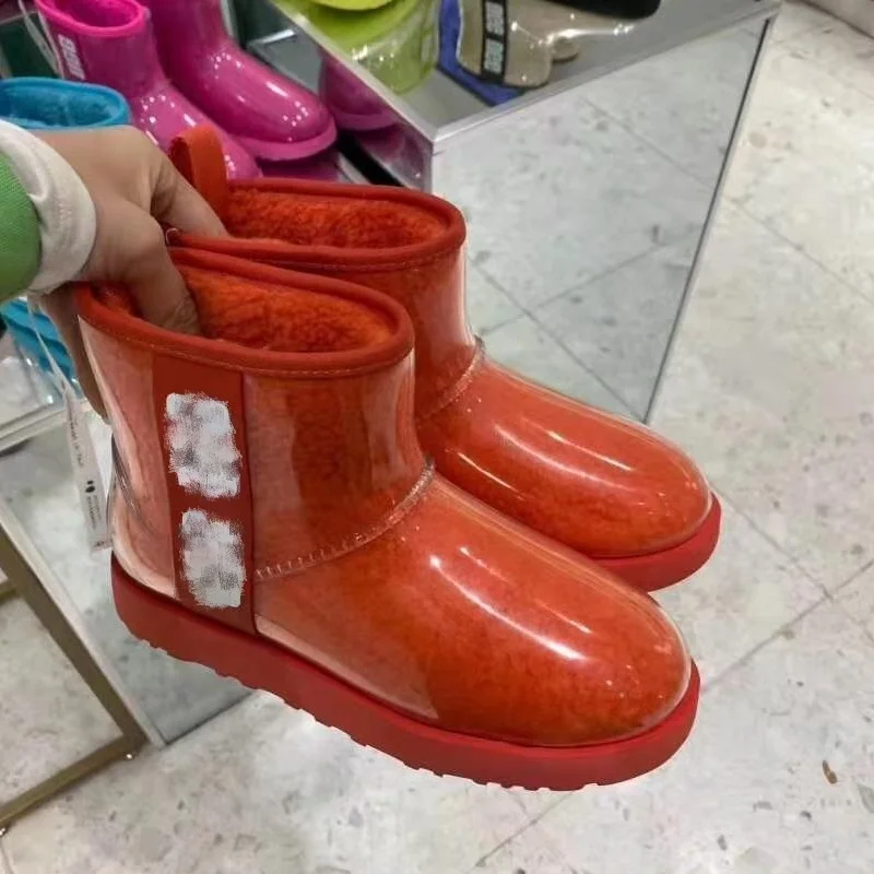 

New winter children's waterproof classic ankle uggging boots for kids, Black/brown/white/red/pink/green/blue