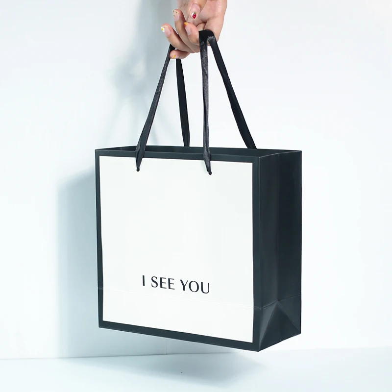 

Fashion Custom Logo Boutique Jewelry Gifts Paper Shopping Bags, Customized color