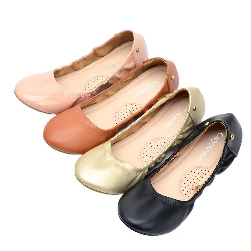 

High Quality luxury memory foam insole slip on ballet casual women flat shoes for women, Customized color