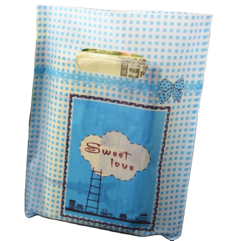 

blue printing custom shopping bag with logo, 1-8 colors printing