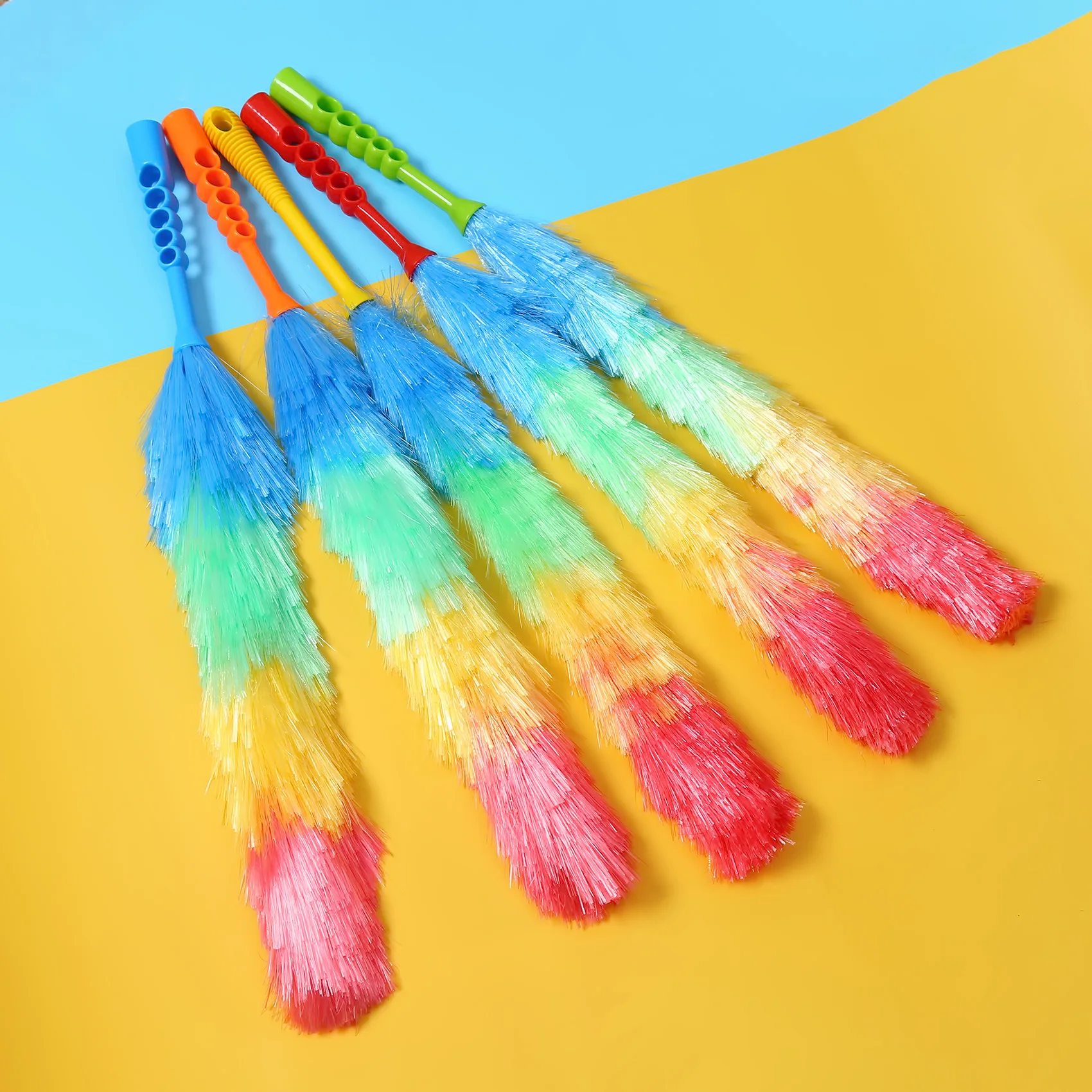 

New Customized Fashion Design Long Colored Feather Microfiber Hand Duster