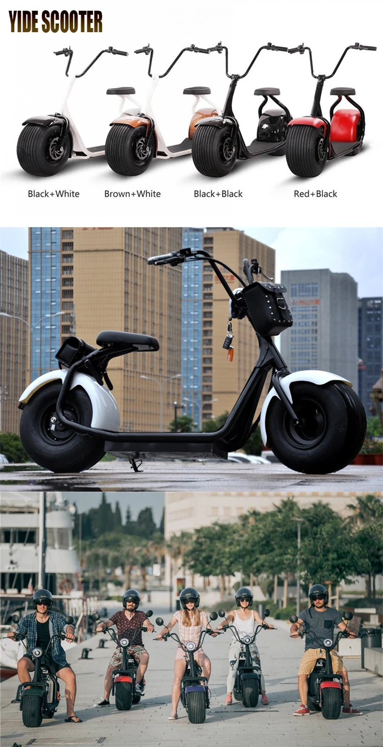 Holland Warehouse European Warehouse Stock 800W 1000W 1500W Electric Scooter Citycoco With EEC