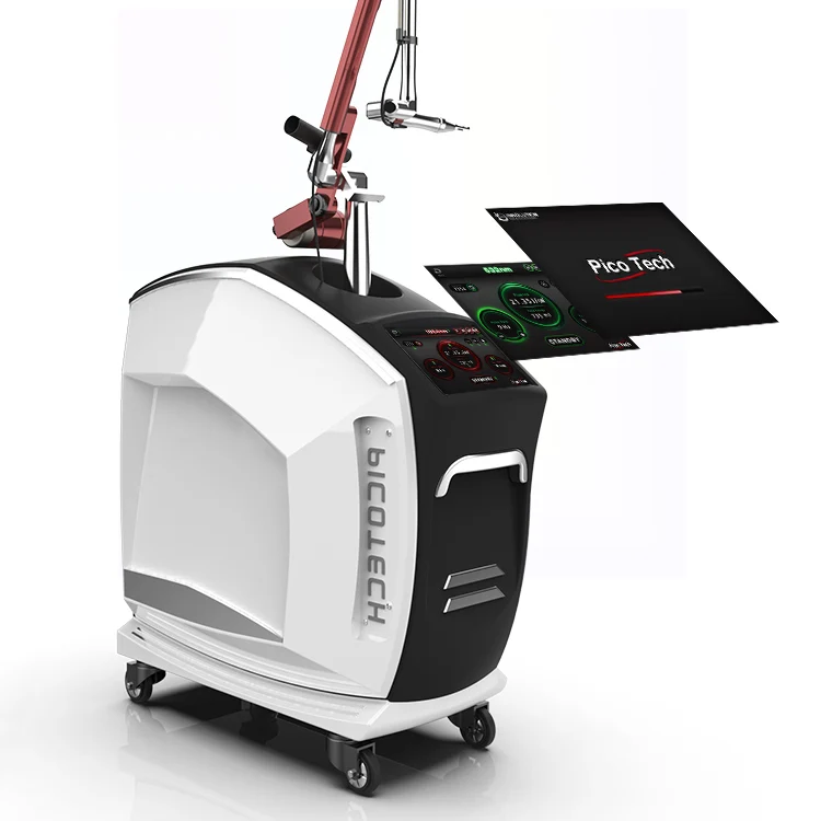 

Super Picotech Q Switched/ Adjustable Energy & Spot Size Picosecond Yag Laser Tattoo Removal Machine for Full Solution For salon