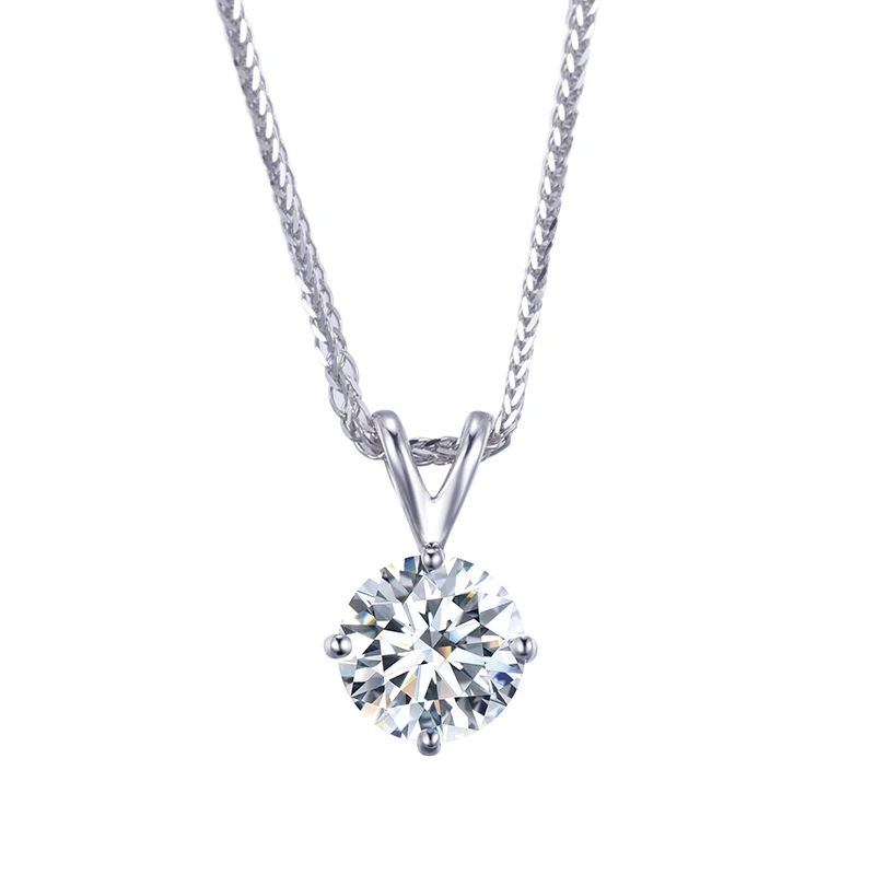 

Messi Jewelry MSN-505 18K White Gold 3.01CT VS2 Engagement Wedding of Women's Diamond Necklace
