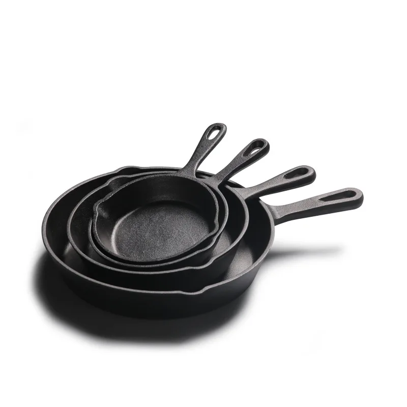 

14cm16cm20cm26cm Cast iron pot Small frying pan sartenes Non-stick pan Kitchen cookware sets, Customized color