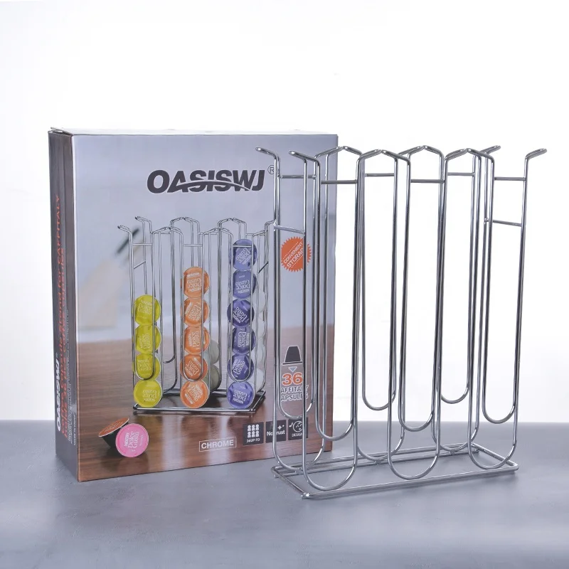 

YZ1377C Oasiswj Metal Dolcegusto Capsules Holder Display Rack