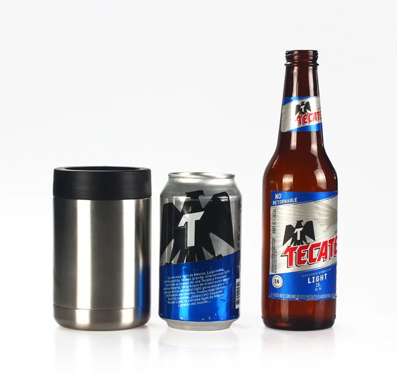 

Outdoor Stainless Steel Can Cooler Mug Cups Wine Tumbler Wholesale Beer Cooler, Customized colors acceptable