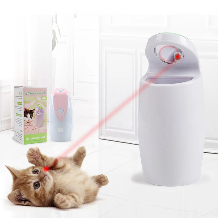 

Indoor Cats Kitten USB Charging Automatic Interactive Cat Laser Toy, Pink, green