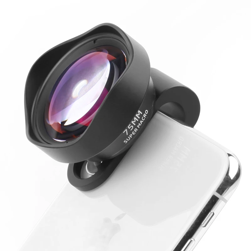 

ULANZI 75mm Macro Lens optical mobile phone lens kit No Distortion Clip on Multi-layer lens for cell phone accessories