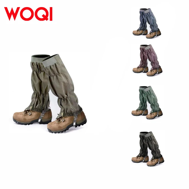 WOQI Breathable Boot Gaiters Cover Waterproof Hiking and Camping Equipment for Leg Protection for Mountaineering