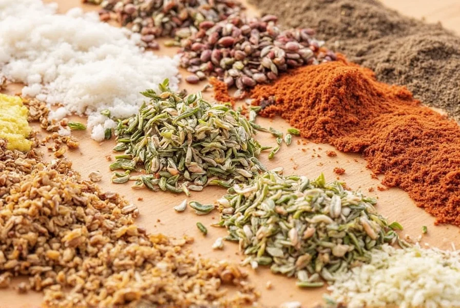 Homemade spice labels in glass jars
