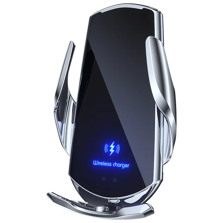 

Q3 Universal Automatic Smart Sensor for Cell Phones Magnetic Automatic Clamping Qi Wireless Charger Magnetic Car Phone Holder, Black/silver/gold/blue/red