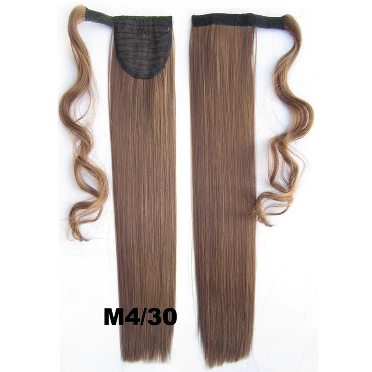 

High Temperature Wire Ponytail Straight Hair Ponytail Braid Multicolor Optional 1B# Magic Tape
