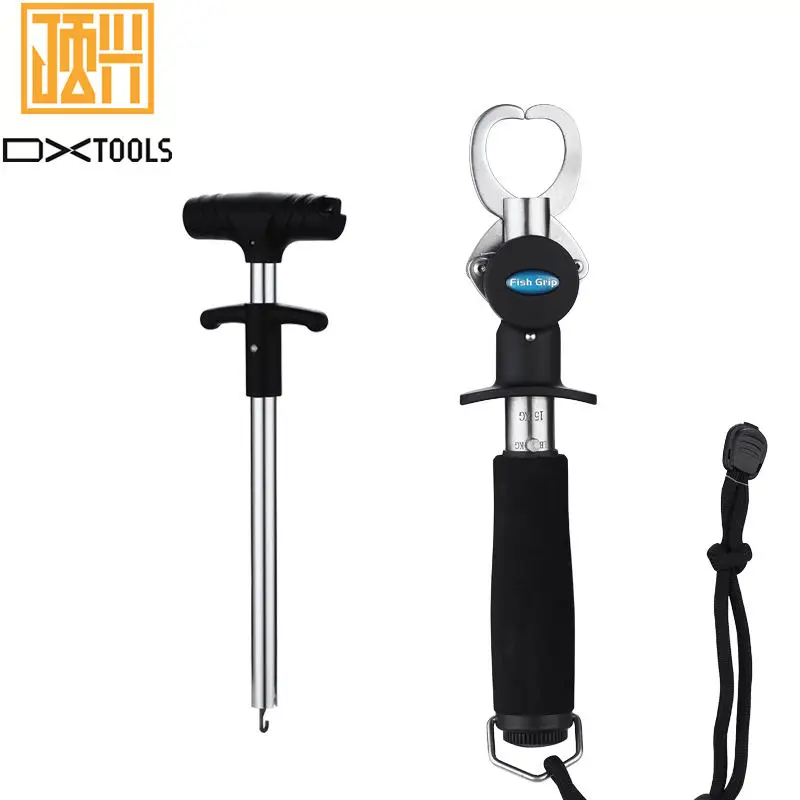 

Hot Sale Stainless Steel Fish Lip Grip Griper wiht Scale and Tape Aluminum Anti-rust Hook Remover for Fishing Tools Kit