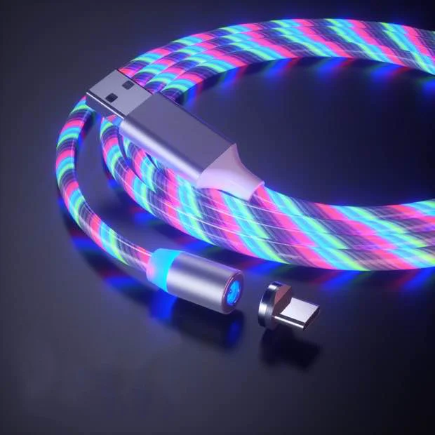 

Fast Pd Charger Data Tipo C Magnet 2m 1m Usb Wholesale Charging Cable, White (color light), blue, red, green