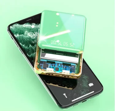 5000 8000 10000 20000mAh Portable Mini Power Bank Mirror Screen LED Display Powerbank Customize Logo - ANKUX.COM