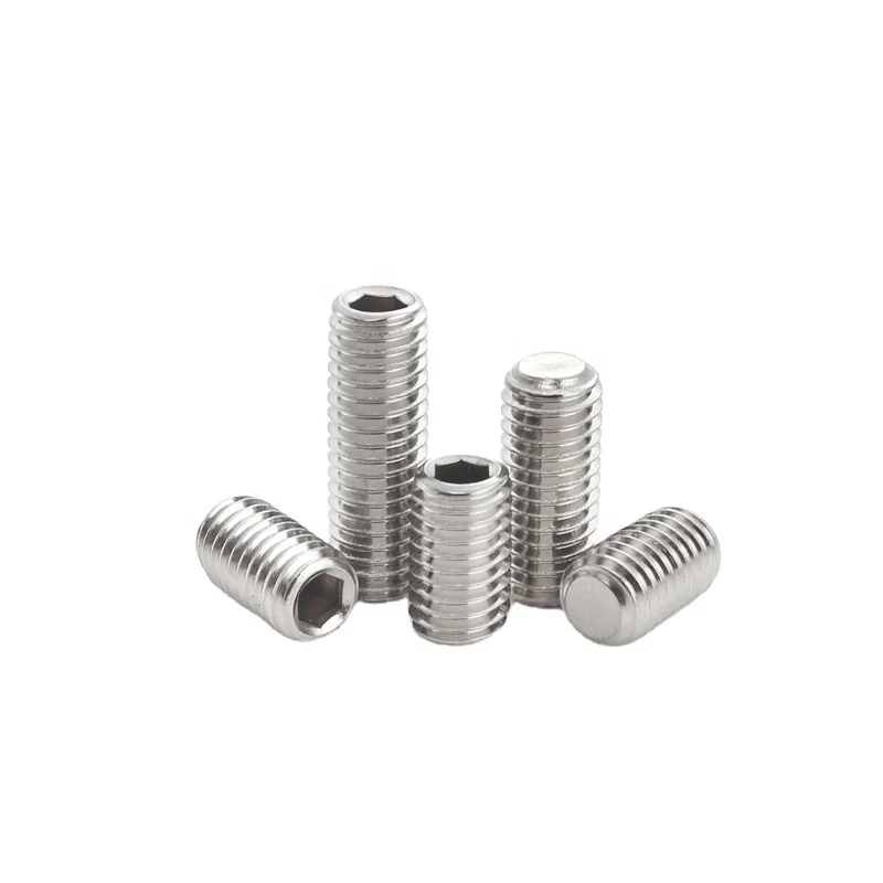 
Stainless Steel 304 Flat Point Hex Socket Set Screw 