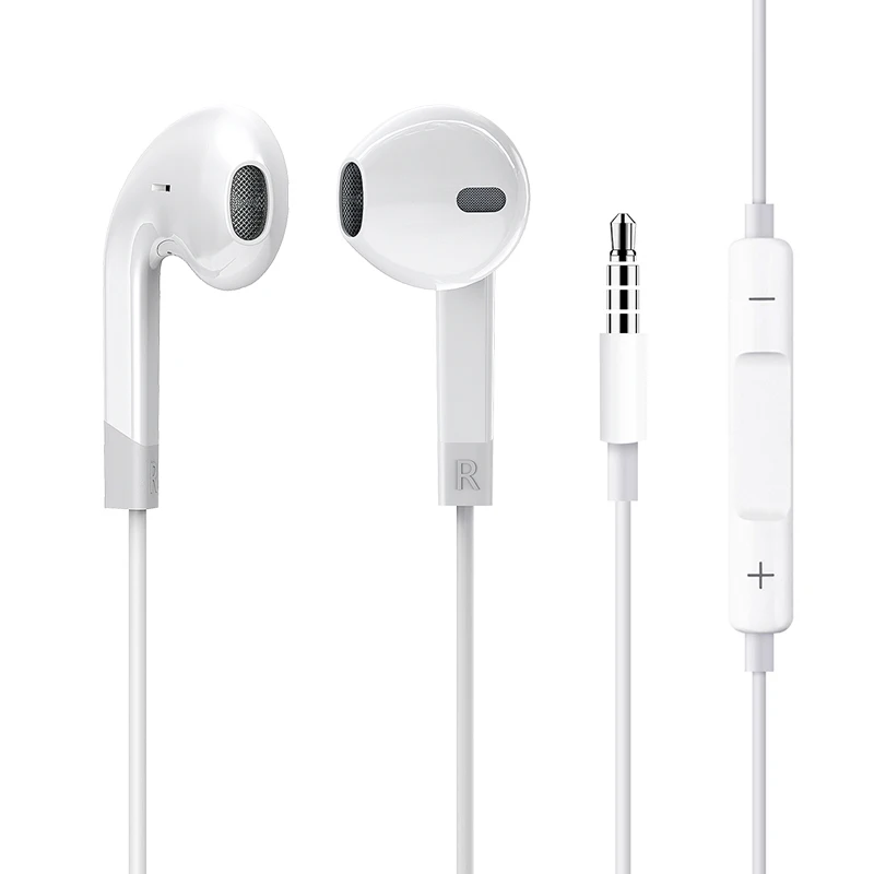 

TPE wired mic 3.5mm connectors mini mobile in ear headphones