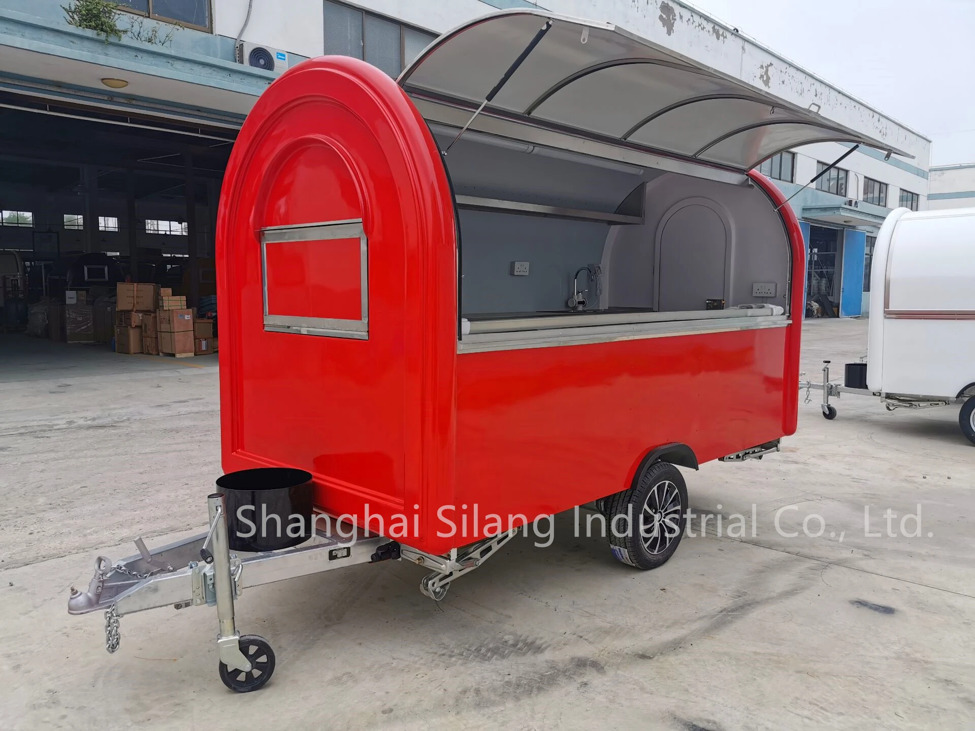 Outdoor Concession Food Trailer, Mobile Fast Food truck manufacture