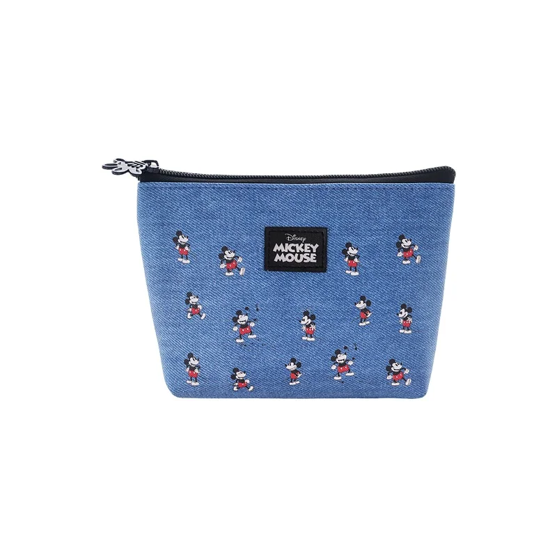 

Hot Sale Disney Genuine Blue Printing Mickey Cosmetic Bags Female Pu Waterproof Travel Storage Bag