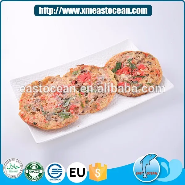 Japanese food cooked frozen seasoned vegetable seafood cake