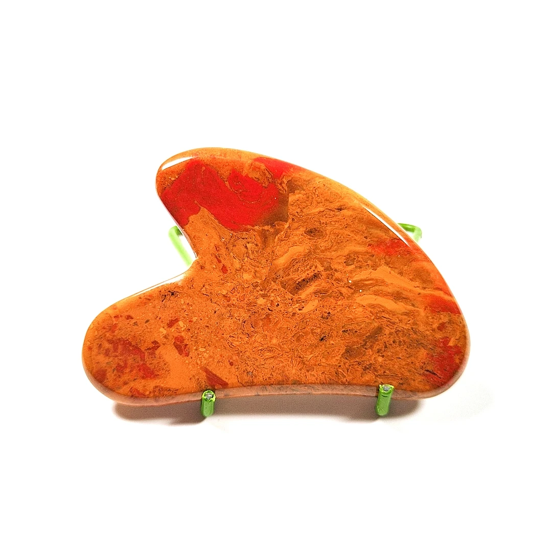 

High quality natural facial massage tool mookaite jasper guasha massage
