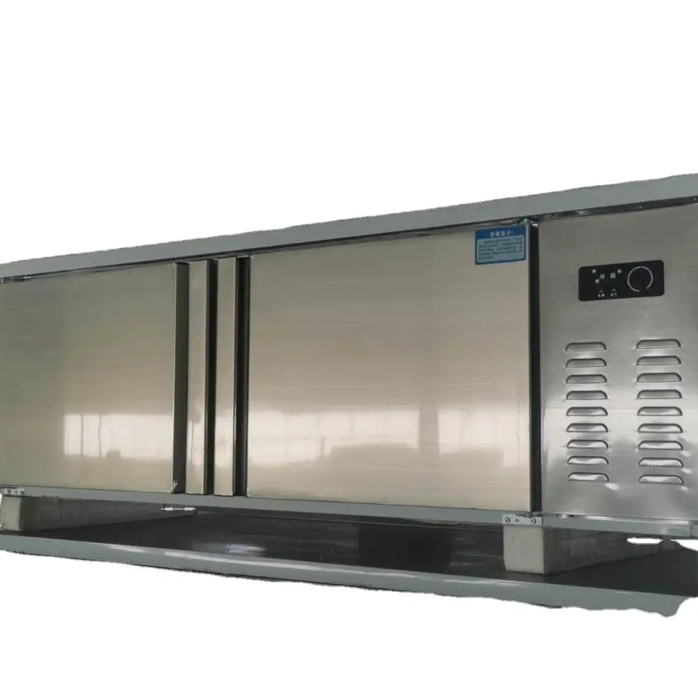 
Commercial Stainless steel Kitchen fresh keeping cabinet workbench storage cabinet dual temperature horizontal freezer 