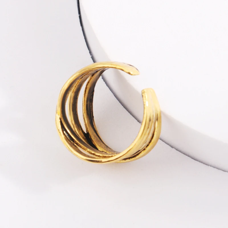 

Retro Personality Multi-Layer Irregular Opening Ring Fashion Trend Jewelry