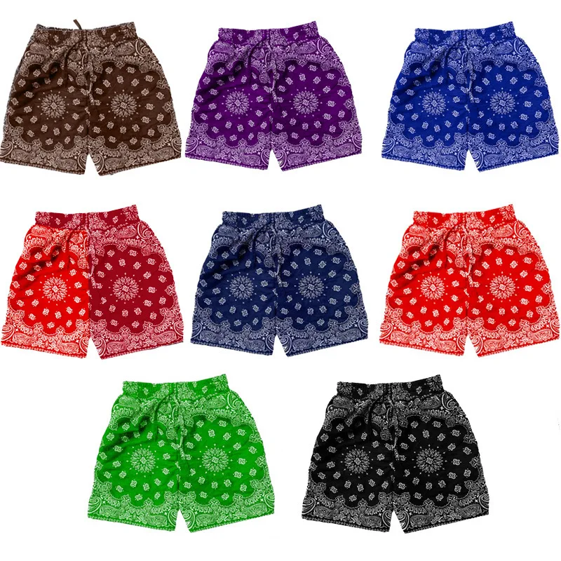 

NS032 Bandana biker shorts hot style casual athletic short men custom vintage summer cotton shorts for men, Picture