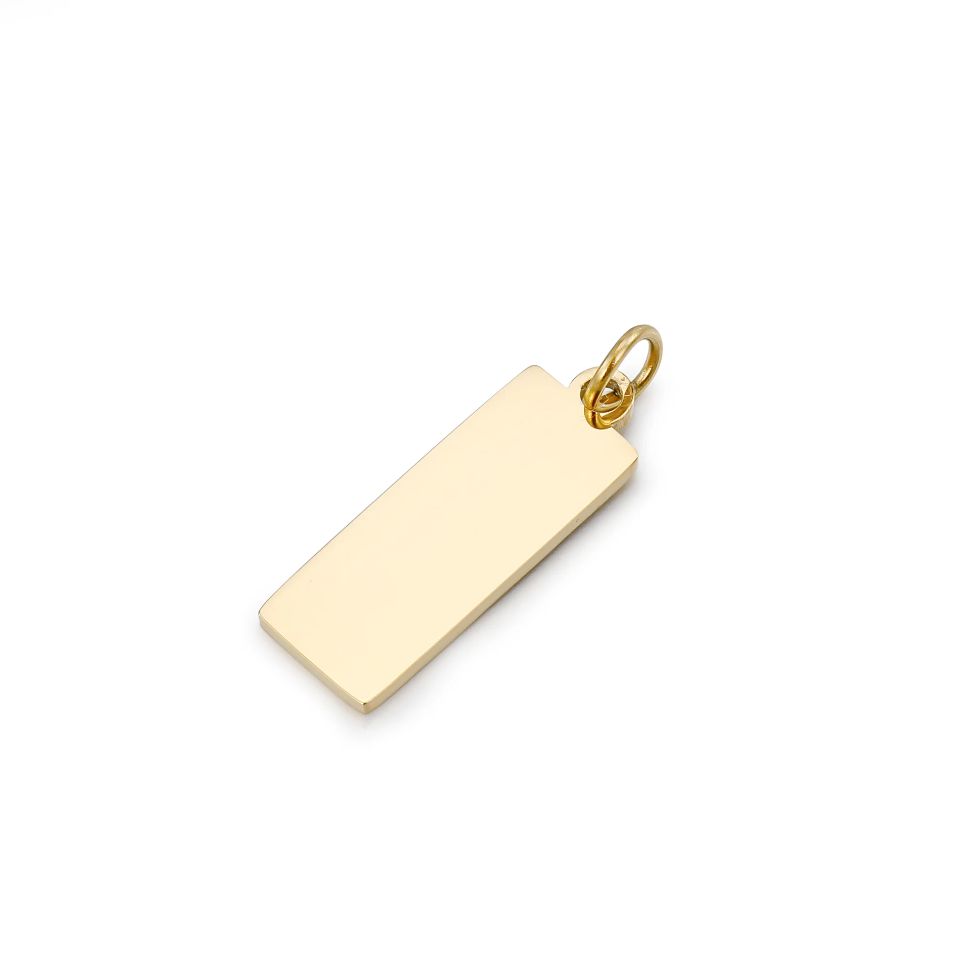 

Wholesale Customized Logo Engraved Rectangle Pendant Stainless Steel Blank Bar Pendant Rose Gold Charms for Jewelry Making, Silver/gold/rose gold