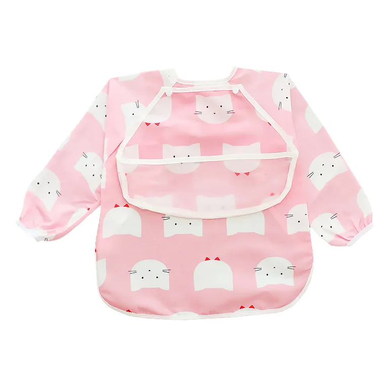 

Baby cartoon waterproof smocked clothing smocked children clothing wholesale long sleeve