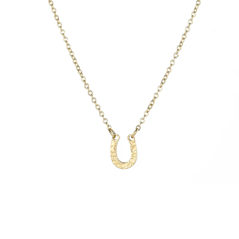 

NAPOLN Trade Insurance 3 Colors High Grade Stainless Steel U Shaped Jewelry Necklace