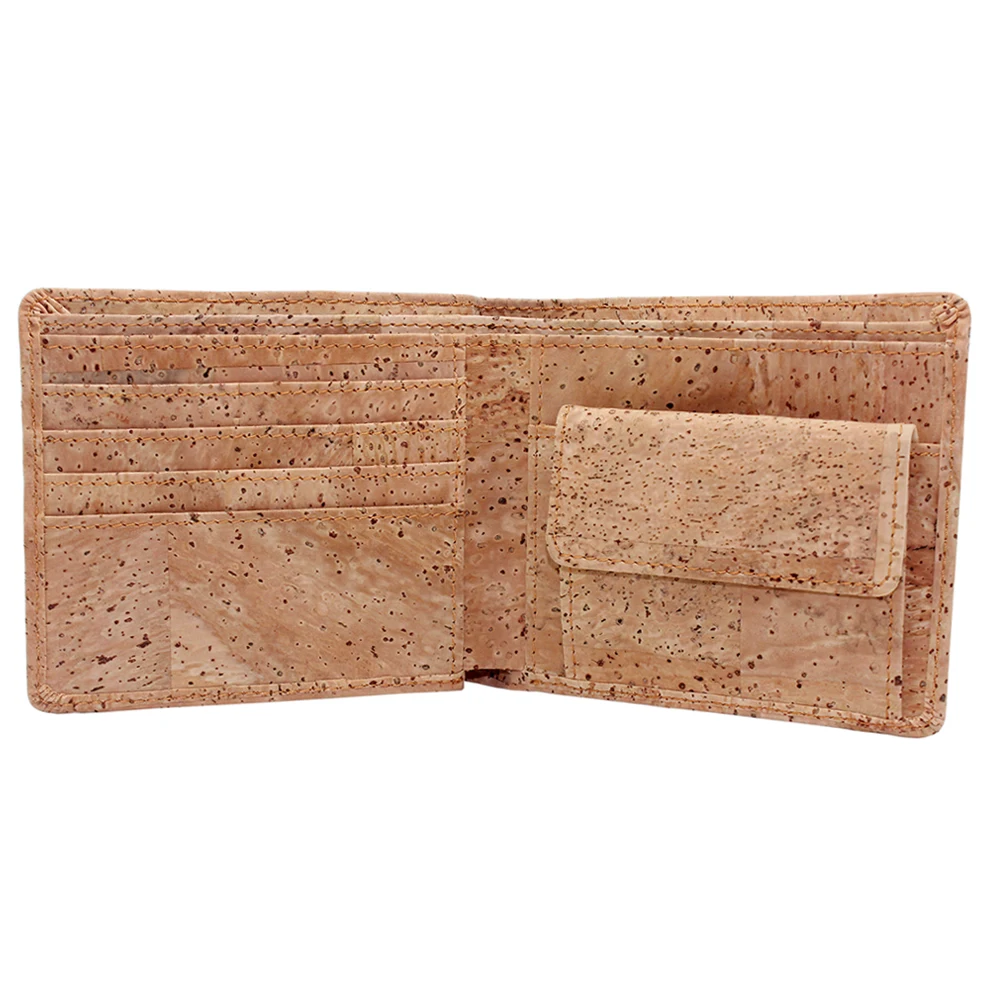 

Hot selling cork slim men's wallet manufacturer