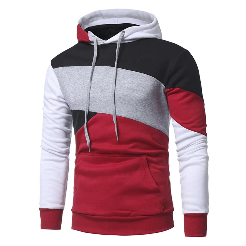 

Contrast Mens Pullover Hoodies Sweatshirts Custom
