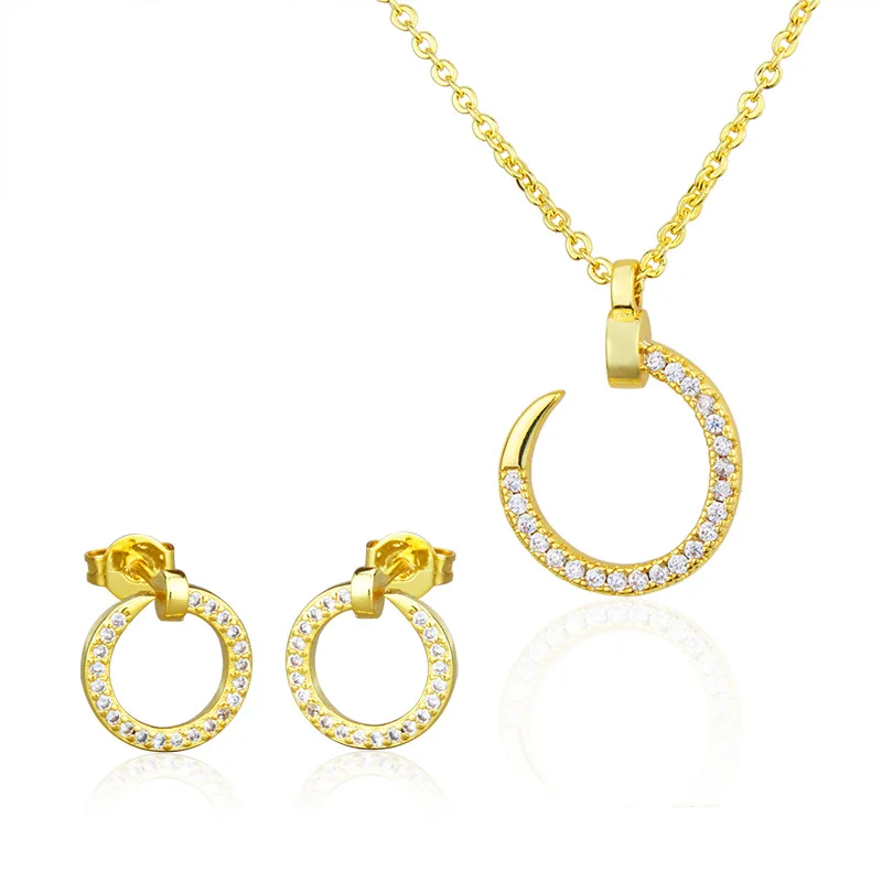 

Fashion 2021 Trendy Round Women Jewelry Necklace Pendant Necklaces, Sliver/gold/rose gold