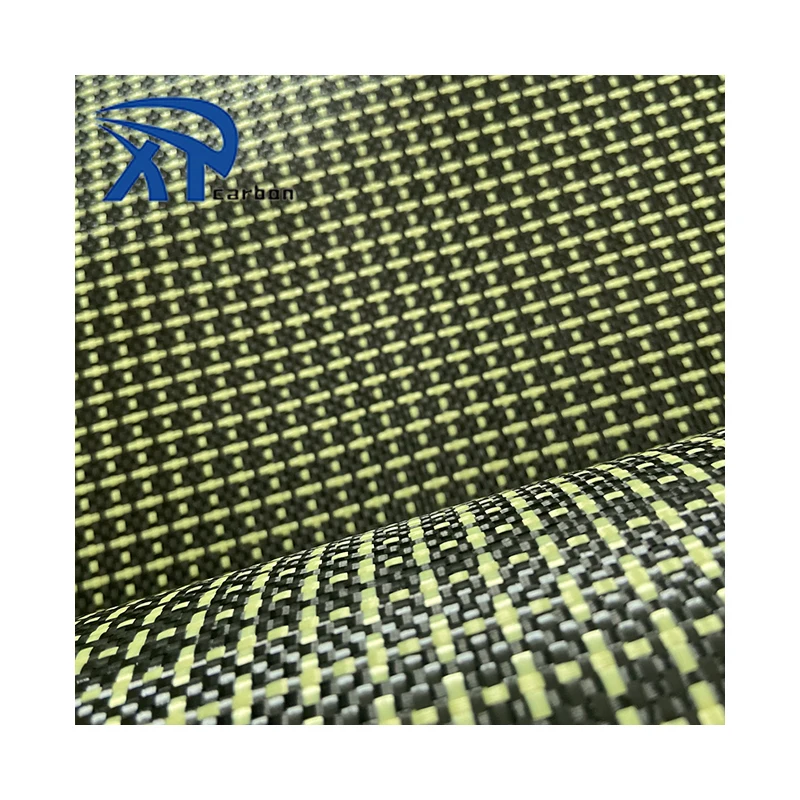 China Supplier Custom Size Carbon Aramid Composite Material Fabric  Hybrid