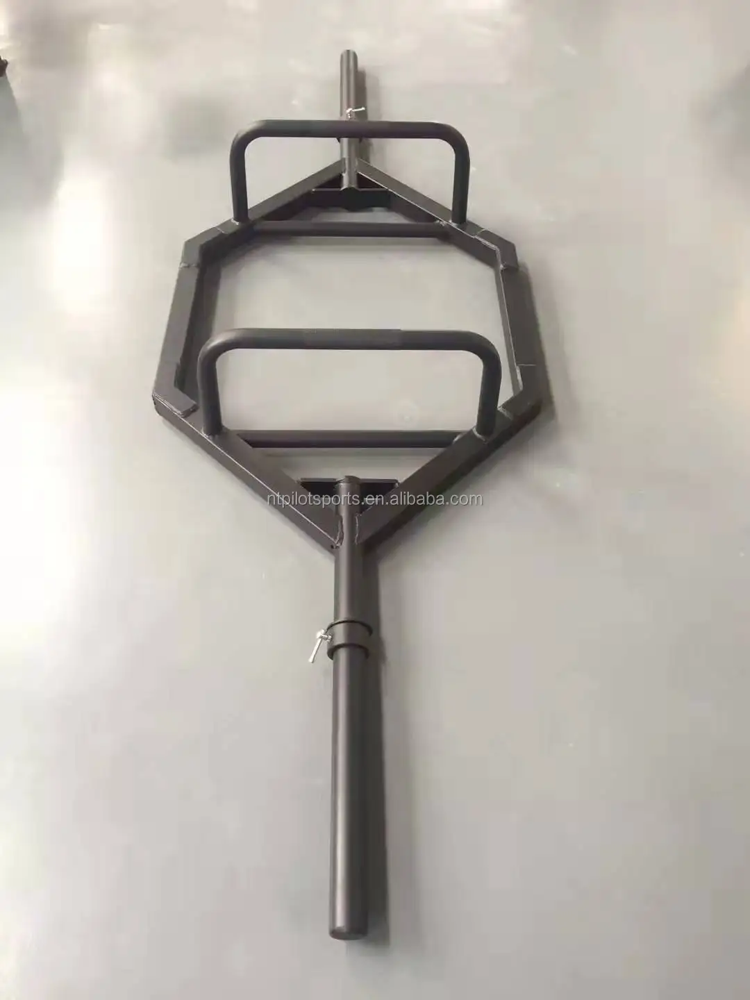 Pilot Sports Barbell Weightlifting 1 Inch Multi Grip Hex Trap Bar Hex