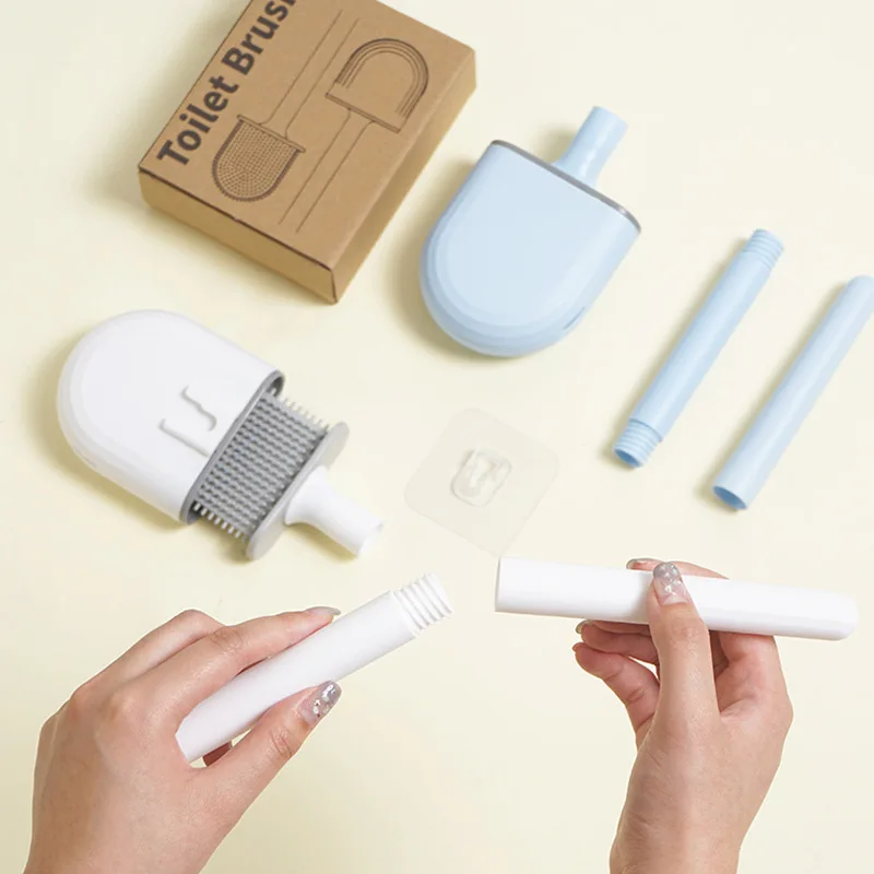 

Wholesale Bathroom Soft Bristles Brush Mini Tpr toilet brush and holder set