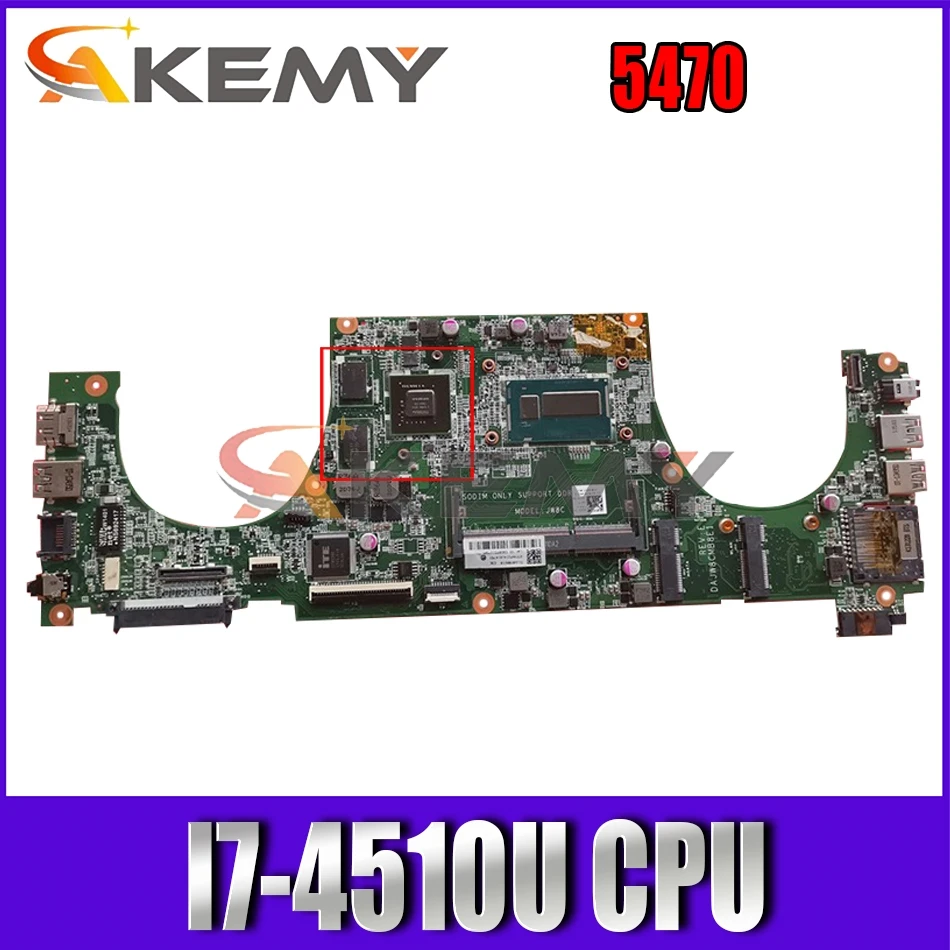 

Akemy I7-4510U FOR Vostro 5470 Laptop Motherboard DAJW8CMB8E1 CN-0Y8VHY 0Y8VHY Y8VHY mainboard 100% tested