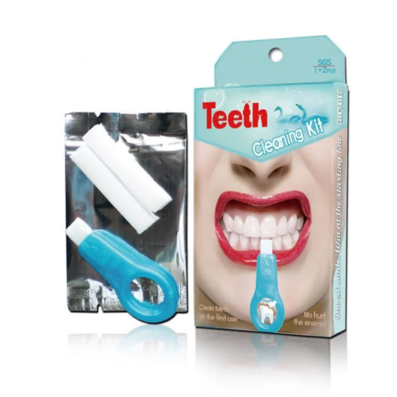 

Nano tecnology Zero peroxide New Innovative product Best Teeth tooth whitening cleaning kit, Blue