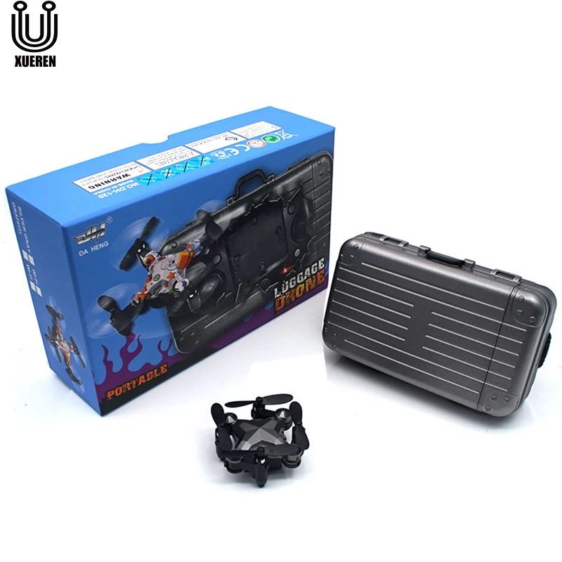 

Xueren Luggage Drone Travel Case Aircraft Remote Control Intelligent WIFI Mini Foldable Gravity Induction Helicopter Christmas G