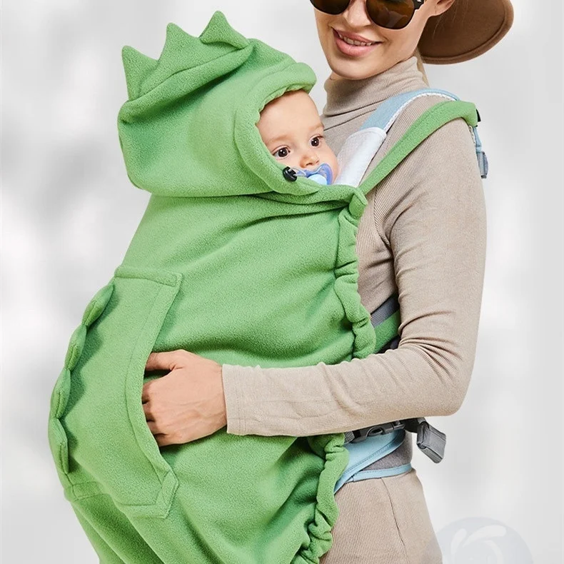 

Baby Carrier Cover Hooded Stretchy Cloak Multifunctional Baby Cartoon Cloak Windproof Newborn Thicken Warm Stroller Cover