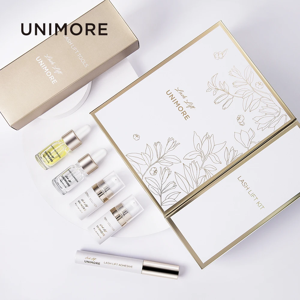 

Unimore korean logo lash lift Lashlifting Set Perm Brow Laminate Eyelash Lift Brow Perm Lash Lift Kit Private Label