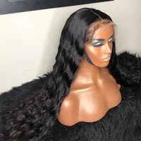 

Glueless 150% Density 26inch Water Wave Brazilian Virgin 13*6 Lace Front Wig With Natural Hairline Preplucked Hairline Baby Hair