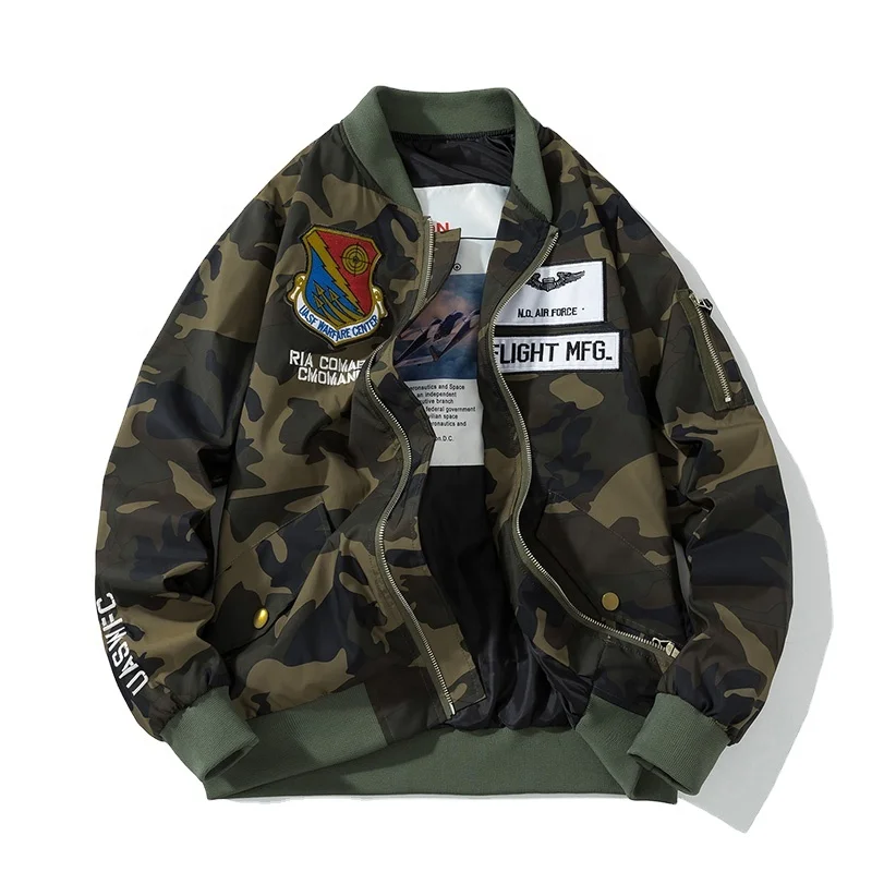 

polyester pilot bomber military custom fashion Men'S Jacket