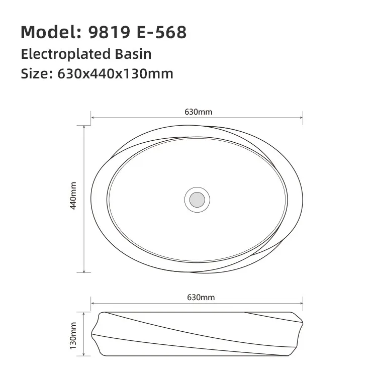 gold-bathroom-sink-bowl-9819-E-568-technical-line-drawing-dimension-plan-side-elevation gold-bathroom-sink-bowl-9819-E-568-technical-line-drawing-dimension-plan-side-elevation