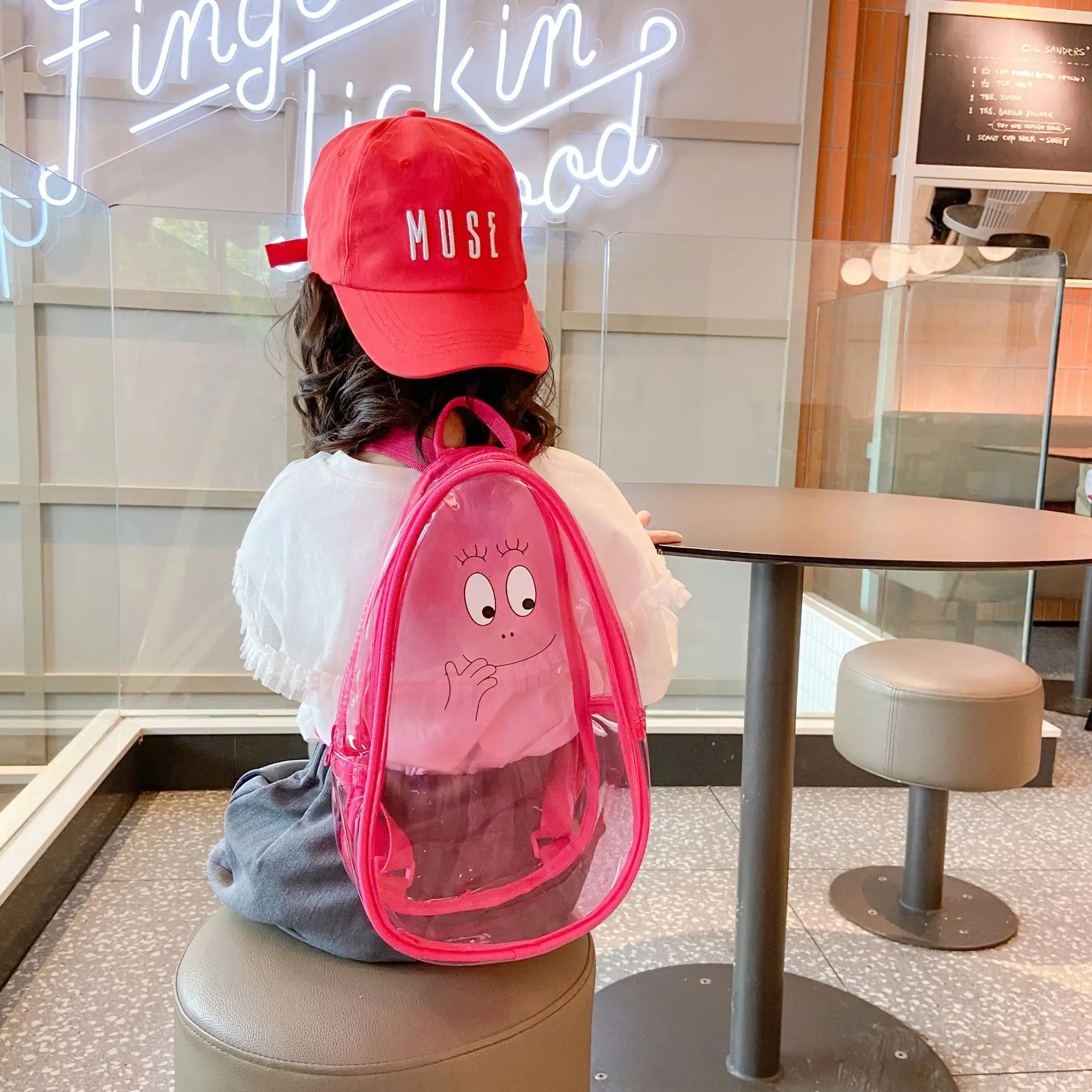 

Ins Mochila Escolar Sacs Scolaire Transparent Jelly Kids Lighting Fashion Bags 2021 Boys Backpack School Bags Girl, As show