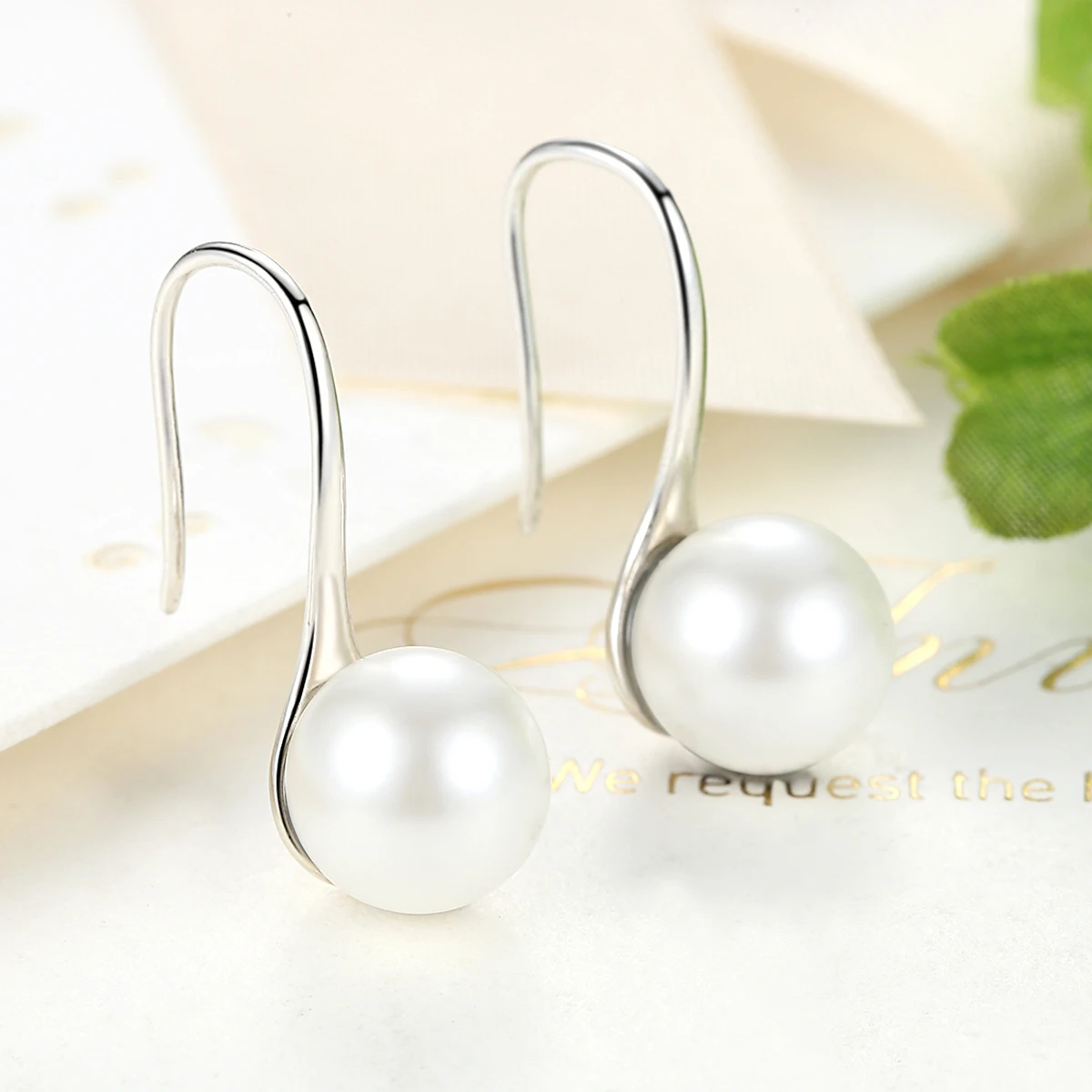 

Top Selling Pearl Jewelry 925 Silver Drop Earrings