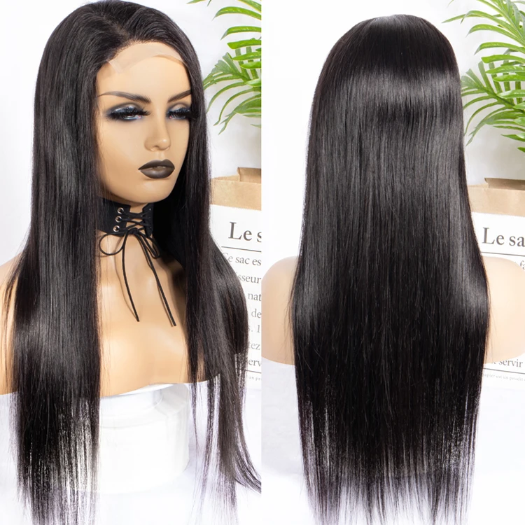

28 30 Long Length Raw Lace Front Wig For Black Women Cheap Price Raw Remy Brazilian Cuticle Aligned Hair Lace Closure Wig