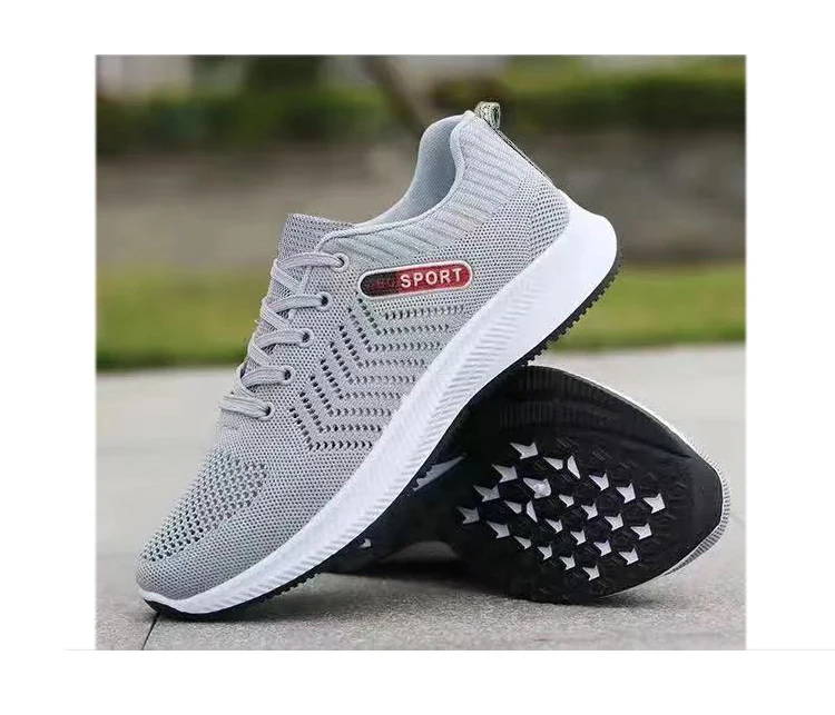 

YATAI Spring and autumn men's flying woven sneakers popular soft soled comfortable running shoes